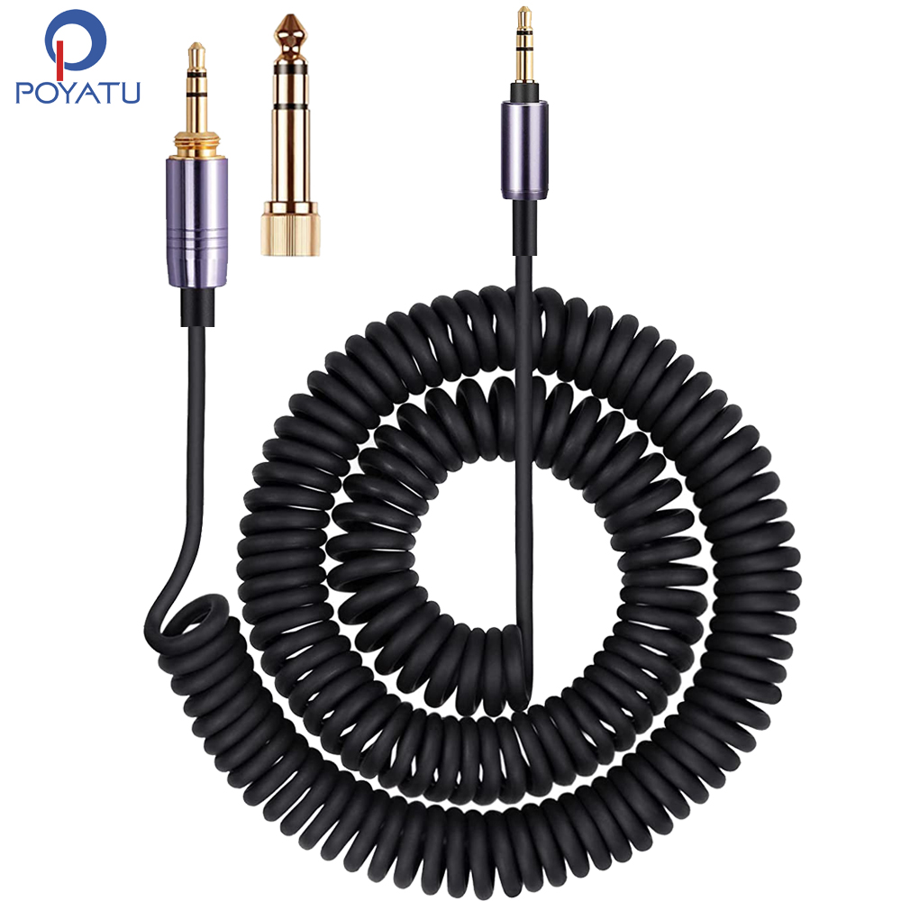Audio Technica Headphone Ath-Ws660Bt - كابل ملفوف للإغاثة pyatu ، أسلاك