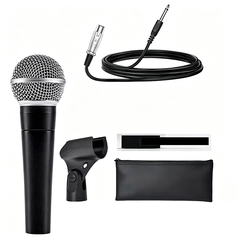 Shure Mic Sm58 - ميكروفون كاريوكي ديناميكي احترافي سلكي للكمبيوتر