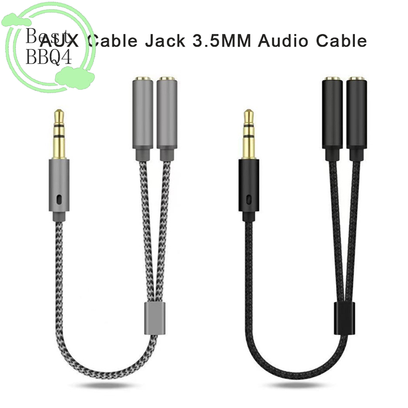 كابل صوت AUX 3.5 ملم ذكر إلى أ - مراجعة Earphone Splitter Jack وسعره
